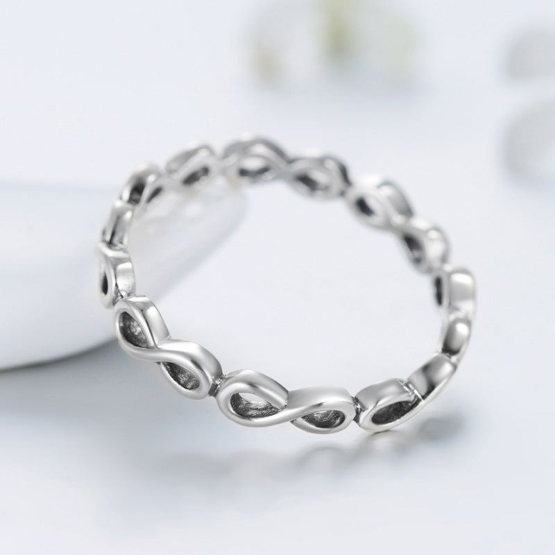 Sterling Silver Infinity Love Symbol Ring
