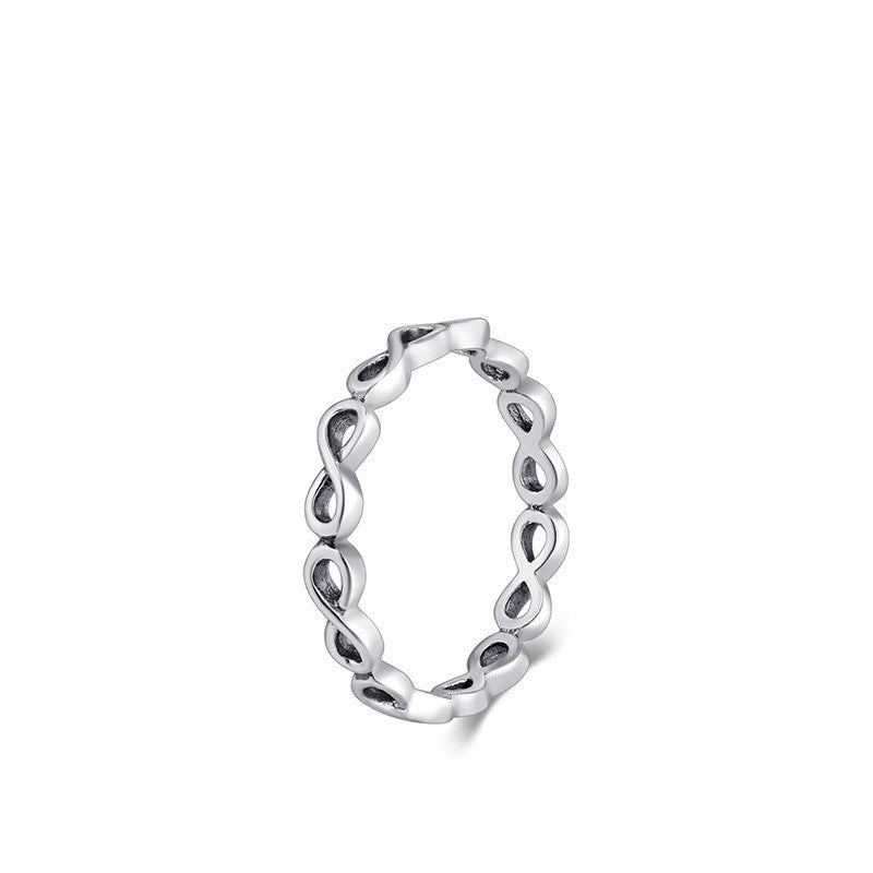 Sterling Silver Infinity Love Symbol Ring