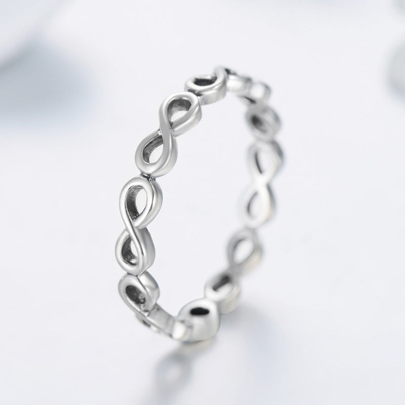 Sterling Silver Infinity Love Symbol Ring