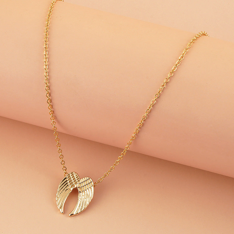 Heavenly Angel Wings Necklace Gold Silver Wing Pendant